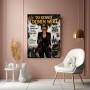 Selfmade Boss Lady Wandbild Poster in Schwarz, Weiß und Gold