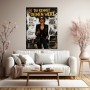 Selfmade Boss Lady Wandbild Poster in Schwarz, Weiß und Gold