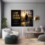 Every Day Is a Decision – motivierendes Wandbild & Poster mit Dubai Skyline