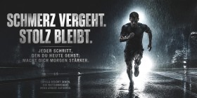 Schmerz vergeht Stolz bleibt Wandbild als Poster für Sport Motivation