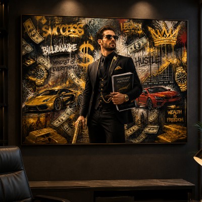 Success Legacy – Modernes Wandbild als Gallery Leinwand