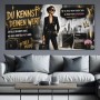 Selfmade Boss Lady – Modernes Wandbild als Poster