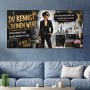 Selfmade Boss Lady – Modernes Wandbild als Poster
