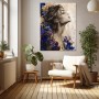 Elegantes Frauenporträt mit Blüten – Leinwand & Acrylbild