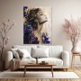 Elegantes Frauenporträt mit Blüten – Leinwand & Acrylbild