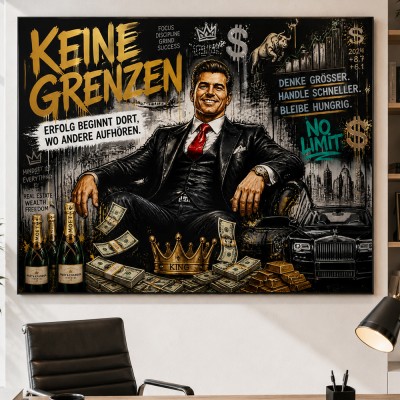 Keine Grenzen – Modernes Wandbild als Gallery Leinwand