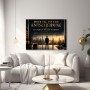 Motivation über der Skyline – Leinwandbild und Poster für Business-Räume