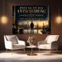 Motivation über der Skyline – Leinwandbild und Poster für Business-Räume