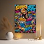 West Coast Legende – Modernes Wandbild als Gallery Leinwand