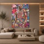 Basketball-Legende 23 – Modernes Wandbild als Gallery Print