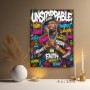 Unstoppable Street-Porträt – Wandbild auf Gallery Leinwand