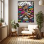Unstoppable Street-Porträt – Wandbild auf Gallery Leinwand