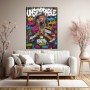 Unstoppable Street-Porträt – Wandbild auf Gallery Leinwand