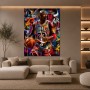 Basketball-Legende 23 Wandbild auf Gallery Leinwand