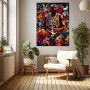 Basketball-Legende 23 Wandbild auf Gallery Leinwand