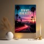 Dein Weg Deine Regeln – Modernes Wandbild als Poster mit City-Skyline