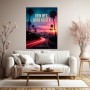 Dein Weg Deine Regeln – Modernes Wandbild als Poster mit City-Skyline