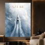Azure French Riviera – Modernes Wandbild als Gallery Print