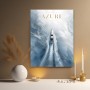 Azure French Riviera – Modernes Wandbild als Gallery Print