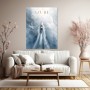 Azure French Riviera – Modernes Wandbild als Gallery Print