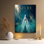 Luxuriöses Azure Yacht Wandbild auf Gallery Leinwand