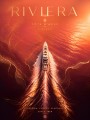 Riviera Côte d’Azur Wandbild als edler Poster Print mit Yacht