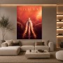 Riviera Côte d’Azur Wandbild als edler Poster Print mit Yacht