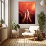 Riviera Côte d’Azur Wandbild als edler Poster Print mit Yacht