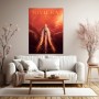 Riviera Côte d’Azur Wandbild als edler Poster Print mit Yacht