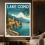 Lake Como Italy – Modernes Wandbild als Fine Art Print