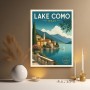 Lake Como Italy – Modernes Wandbild als Fine Art Print