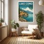 Lake Como Italy – Modernes Wandbild als Fine Art Print