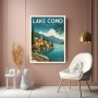 Lake Como Italy – Modernes Wandbild als Fine Art Print