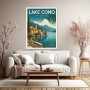 Lake Como Italy – Modernes Wandbild als Fine Art Print