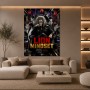 Lion Mindset – Modernes Wandbild & Leinwandbild im Anime-Noir-Stil