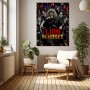 Lion Mindset – Modernes Wandbild & Leinwandbild im Anime-Noir-Stil