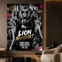 Lion Mindset – Modernes Wandbild als Leinwandbild mit urbanem Luxus-Flair