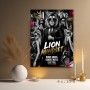 Lion Mindset – Modernes Wandbild als Leinwandbild mit urbanem Luxus-Flair