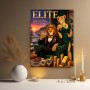 Elite Löwen-Motiv als Modernes Wandbild und Kunstdruck