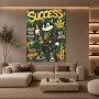 Success Street Cat – Modernes Wandbild & Poster
