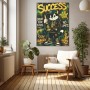 Success Street Cat – Modernes Wandbild & Poster