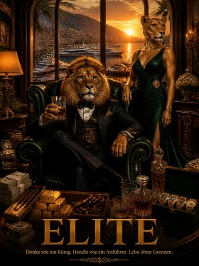 Elite am Hafen – Luxus Wandbild als Leinwandbild
