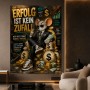 Erfolg ist kein Zufall – Modernes Wandbild als Canvas Print