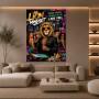 Lion Mindset Wandbild – Pop Art Leinwandbild mit Luxus-Vibe