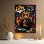 Lion Mindset Wandbild – Pop Art Leinwandbild mit Luxus-Vibe
