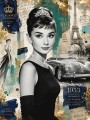 Pariser Eleganz – Wandbild als Fine Art Print mit Vintage Glamour