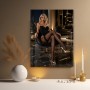 Elegante Nachtlounge – Luxus Wandbild als Acrylglasbild