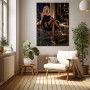 Elegante Nachtlounge – Luxus Wandbild als Acrylglasbild