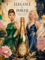 Elegance is Power – Glamour Kunstwerk als Leinwandbild