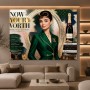 Elegante Ikone in Smaragdgrün – Luxus Wandbild als Fine Art Print